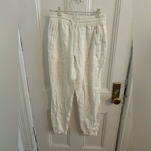 Athleta Cream Elastic Waist Pants- Never worn
